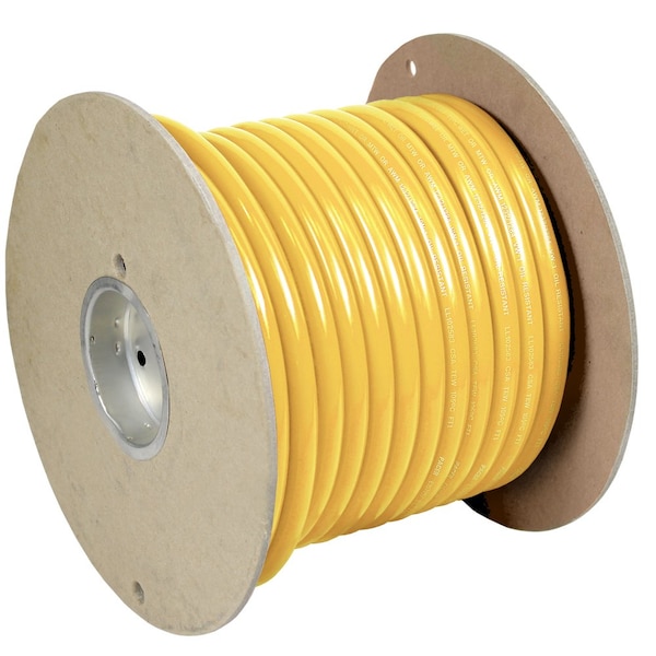 Pacer Yellow 2/0 AWG Battery Cable, 100'